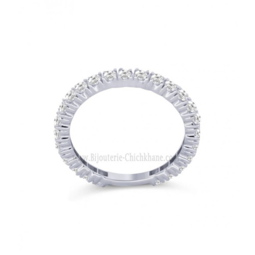 Alliance femme en Or Blanc 18 Carats Ref 60680 | Chichkhane