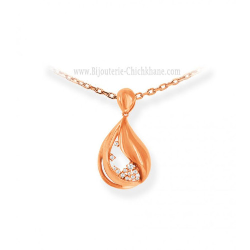 Pendentif femme en Or Rose 18 Carats Ref 61045 | Chichkhane