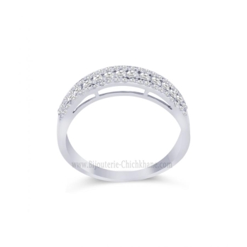Alliance femme en Or Blanc 18 Carats Ref 60864 | Chichkhane