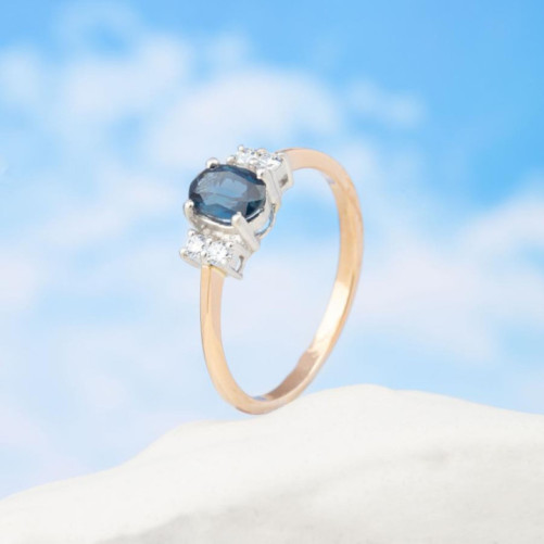 Bague femme en Or Bicolore 18 Carats Ref 68390 | Chichkhane