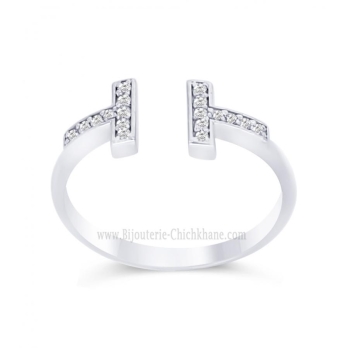 Bague femme en Or Blanc 18 Carats Ref 60851 | Chichkhane