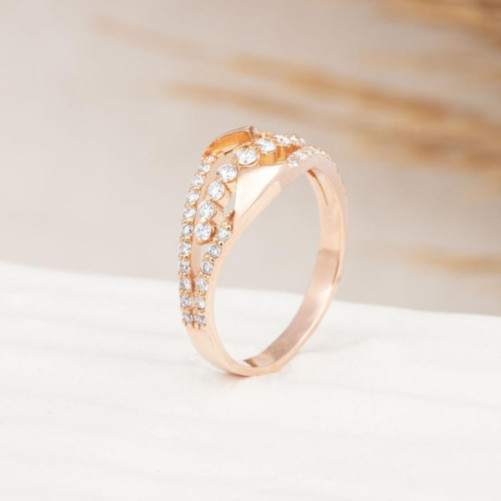 Bague femme en Or Rose 18 Carats Ref 68387 | Chichkhane