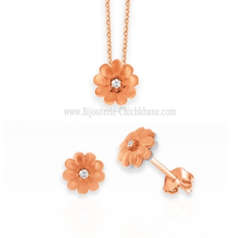 Ensemble femme en Or Rose 18 Carats Ref MO2358R | Chichkhane