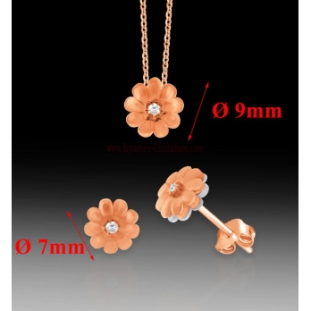 Ensemble femme en Or Rose 18 Carats Ref MO2358R | Chichkhane