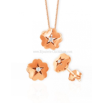 Ensemble femme en Or Rose 18 Carats Ref MO2356R | Chichkhane