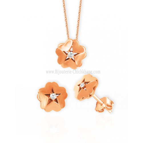Ensemble femme en Or Rose 18 Carats Ref MO2356R | Chichkhane