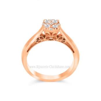 Solitaire femme en Or Rose 18 Carats Ref 60901 | Chichkhane
