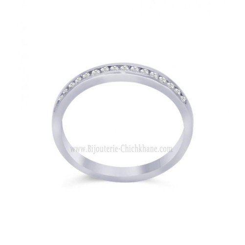 Alliance femme en Or Blanc 18 Carats Ref 60749 | Chichkhane