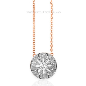 Collier femme en Or Bicolore  18 Carats Ref 60707 | Chichkhane