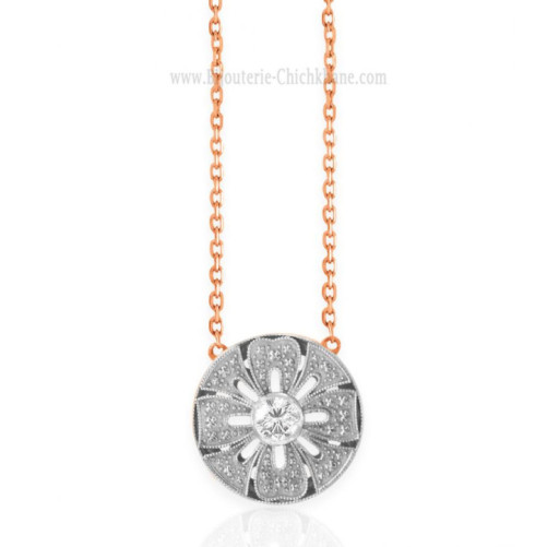 Collier femme en Or Bicolore  18 Carats Ref 60707 | Chichkhane