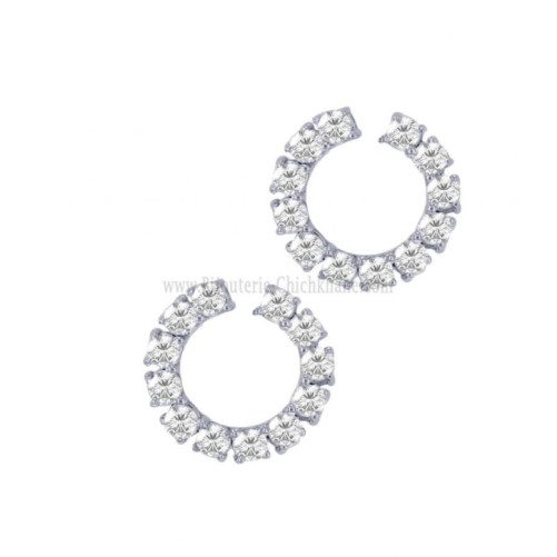 Boucles d'oreilles femme en Or Blanc 18 Carats Ref 60700 | Chichkhane
