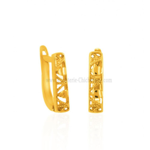 Boucles d'oreilles femme en Or Jaune 18 Carats Ref 60694 | Chichkhane
