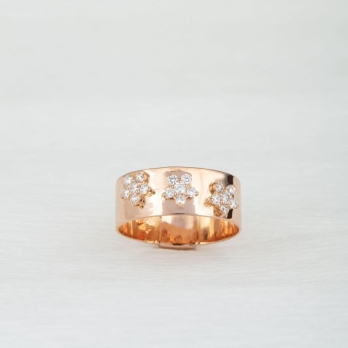 Bague femme en Or Rose 18 Carats Ref 50208 | Chichkhane