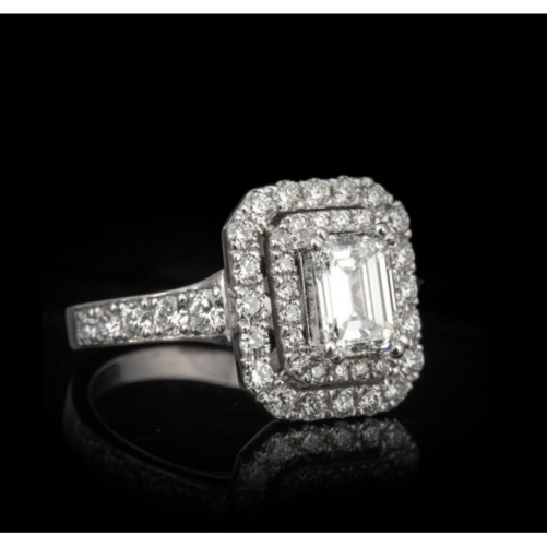 Bague femme en Or Blanc 18 Carats Ref 68350 | Chichkhane