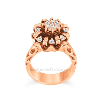 Solitaire femme en Or Rose 18 Carats Ref 60875 | Chichkhane