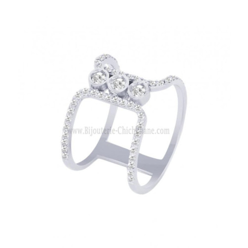 Bague femme en Or Blanc 18 Carats Ref 60866 | Chichkhane