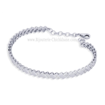 Bracelet femme en Or Blanc 18 Carats Ref 60847 | Chichkhane