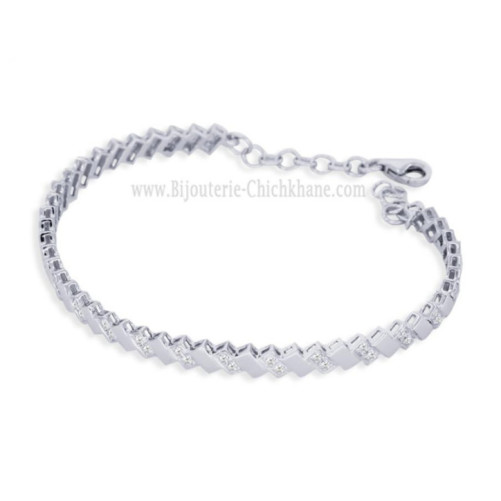 Bracelet femme en Or Blanc 18 Carats Ref 60847 | Chichkhane