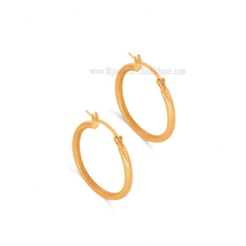 Boucles d'oreilles femme en Or Jaune 18 Carats Ref 60786 | Chichkhane