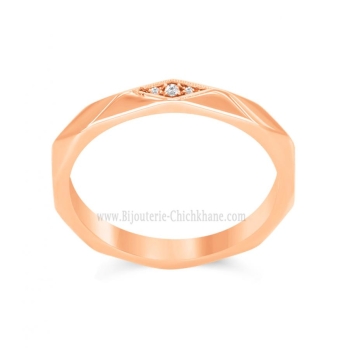 Alliance femme en Or Rose 18 Carats Ref 60775 | Chichkhane