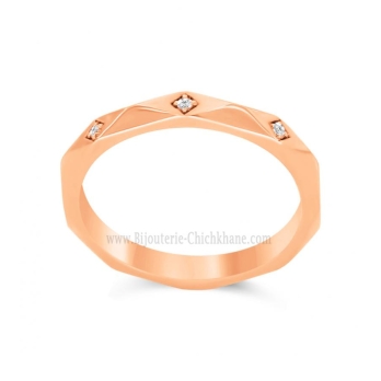 Alliance femme en Or Rose 18 Carats Ref 60774 | Chichkhane