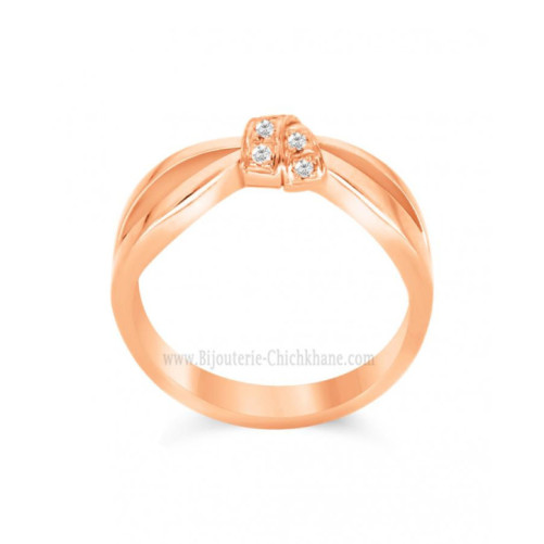 Bague femme en Or Rose 18 Carats Ref 60751 | Chichkhane