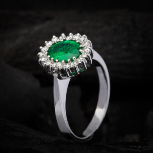 Bague femme en Or Blanc 18 Carats Ref 68449 | Chichkhane