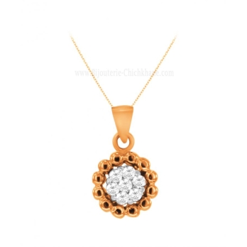 Collier femme en Or Bicolore  18 Carats Ref 60760 | Chichkhane