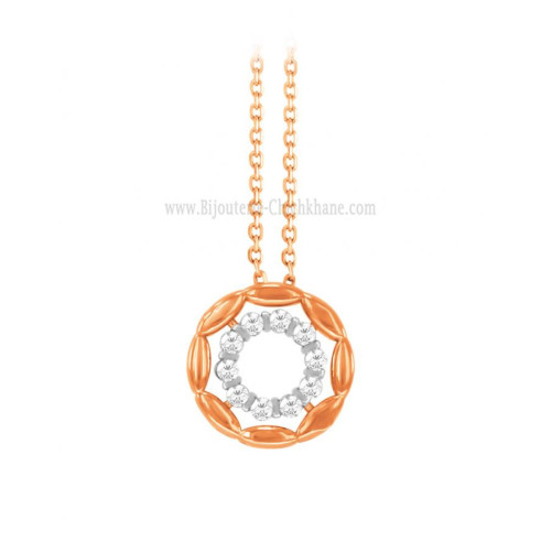 Collier femme en Or Bicolore  18 Carats Ref 60758 | Chichkhane