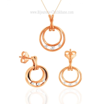 Ensemble femme en Or Rose 18 Carats Ref MO2362R | Chichkhane