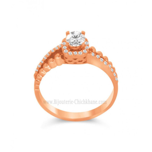 Solitaire femme en Or Rose 18 Carats Ref 60518 | Chichkhane