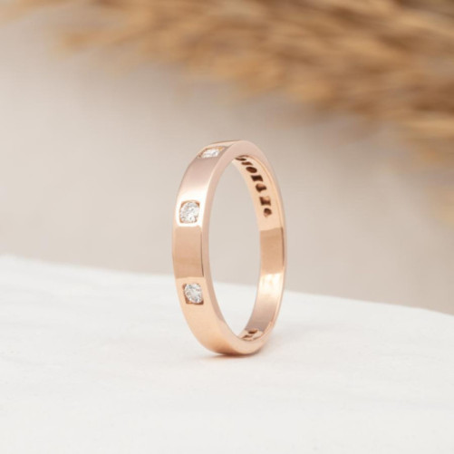 Alliance femme en Or Rose 18 Carats Ref 68335 | Chichkhane