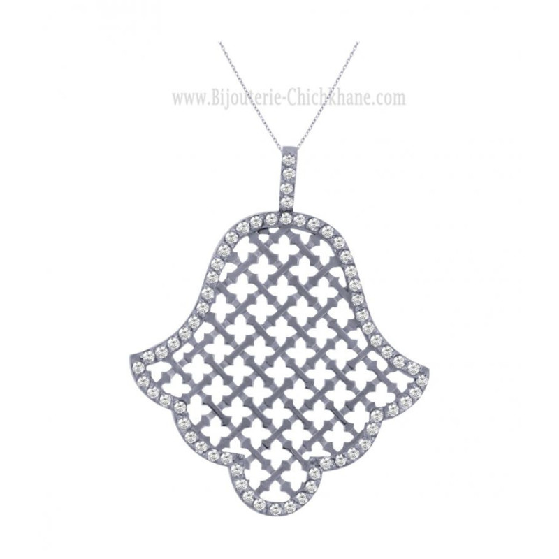 Pendentif Main De Fatma Diamants 60441 Pendentif Main De Fatma Diamants 60441