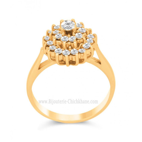 Solitaire femme en Or Jaune 18 Carats Ref 60389 | Chichkhane