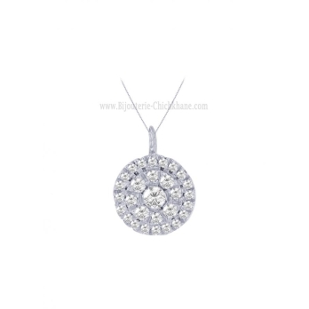 Collier femme en Or Blanc 18 Carats Ref 60387 | Chichkhane