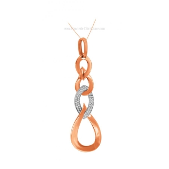 Pendentif femme en Or Bicolore  18 Carats Ref 60381 | Chichkhane