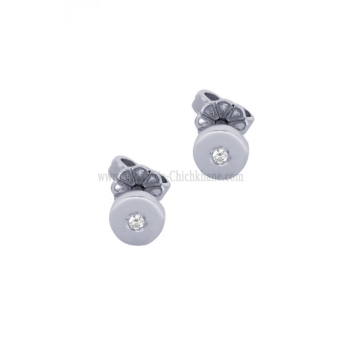 Boucles d'oreilles femme en Or Blanc 18 Carats Ref 60328 | Chichkhane