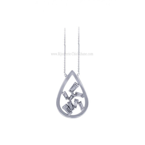 Collier femme en Or Blanc 18 Carats Ref 60324 | Chichkhane
