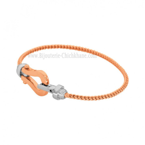 Bracelet femme en Or Bicolore 18 Carats Ref 60303 | Chichkhane