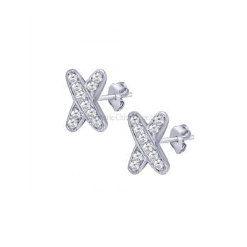 Boucles d'oreilles femme en Or Blanc 18 Carats Ref 60289 | Chichkhane