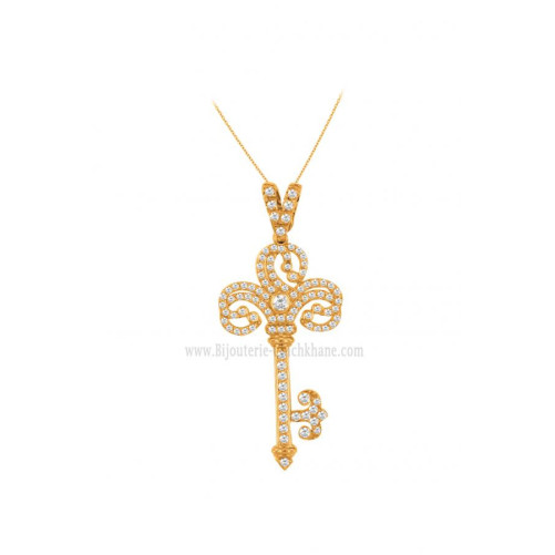 Pendentif femme en Or Jaune 18 Carats Ref 60282 | Chichkhane