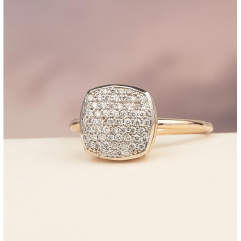 Bague femme en Or Bicolore  18 Carats Ref 68327 | Chichkhane