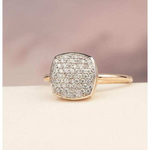 Bague femme en Or Bicolore  18 Carats Ref 68327 | Chichkhane