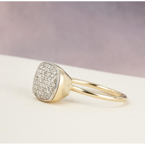 Bague femme en Or Bicolore  18 Carats Ref 68325 | Chichkhane