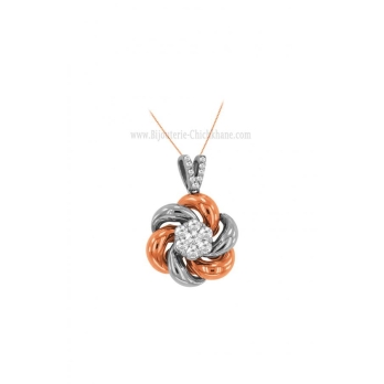 Pendentif femme en Or Bicolore  18 Carats Ref 60213 | Chichkhane