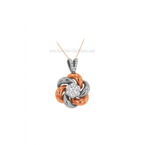 Pendentif femme en Or Bicolore  18 Carats Ref 60213 | Chichkhane