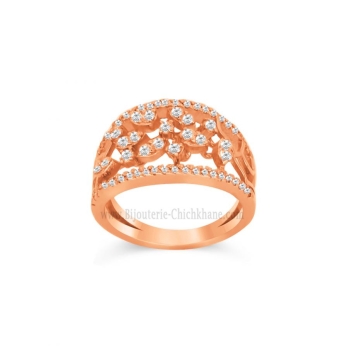 Bague femme en Or Rose 18 Carats Ref 60235 | Chichkhane