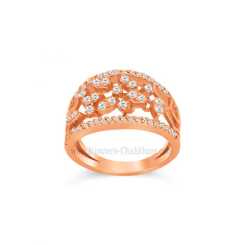Bague femme en Or Rose 18 Carats Ref 60235 | Chichkhane