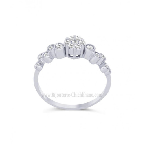 Solitaire femme en Or Blanc 18 Carats Ref 59826 | Chichkhane