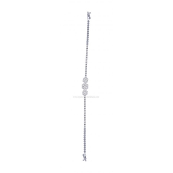 Gourmette femme en Or Blanc 18 Carats Ref 59824 | Chichkhane